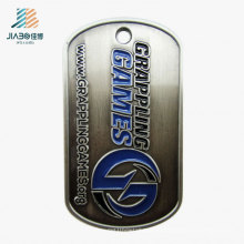 Custom Good Quality Stainless Steel Metal Grappling Dog Tag for Promotion